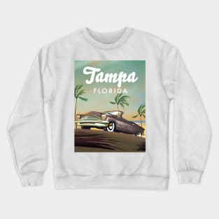 Tampa Florida Travel poster Crewneck Sweatshirt